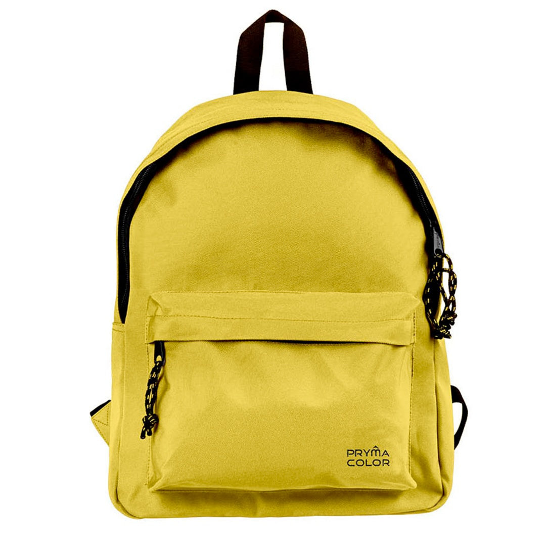 Pryma Zaino 40x31x15 Cm - Zaino Scuola e Tempo Libero per Bambini e Adulti (Giallo)