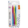 Pryma Set di 3 Penne a Scatto a Sfera 1mm – Inchiostro Blu | Scrittura Scorrevole e Precisa per Ufficio, Scuola e Casa