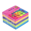 Pryma Stick Notes Adesivi 5 Colori 75x75 Mm 500 Fogli + Segnapagina 5 Colori 25 Fogli – Memo Note e Indicatori per Appunti, Ufficio e Studio