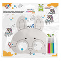 Pryma Occhiali da Colorare per Bambini – Set da 3 in Cartoncino 18,5x11,5 cm + 5 Pennarelli a Inchiostro ad Acqua | Attività Creativa e Didattica (Set 3 Occhiali Coniglio)