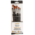 PRYMA Artista – Set di pennelli da pittura 6 pezzi, misure 2-4-6-8-10-12 – Pennelli professionali per acrilico, olio e acquerello – per artisti, hobby e belle arti (Punta tonda)
