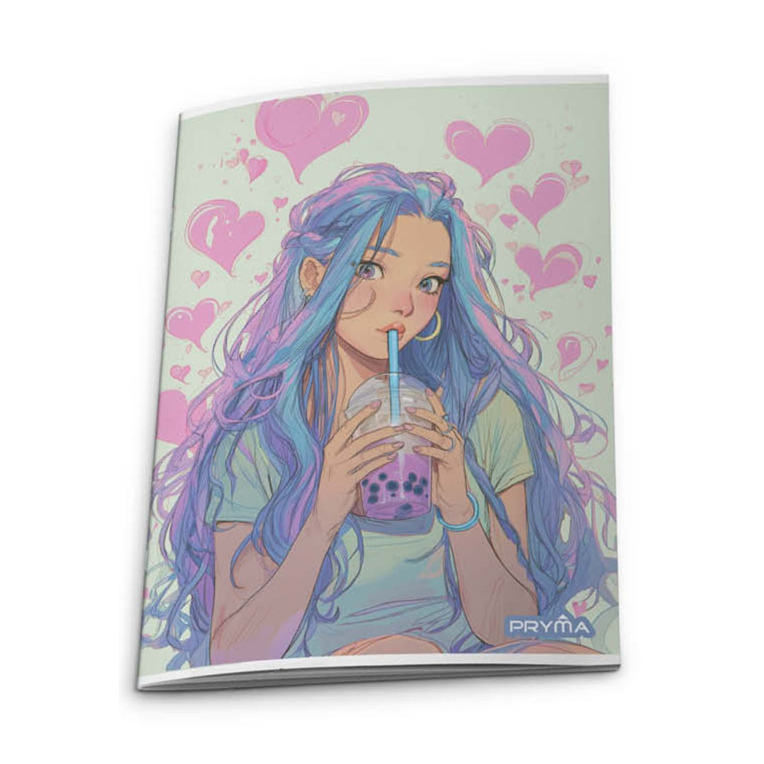 Pryma Quaderno Maxi A4 – 42 Fogli 80 G | Quaderni Scuola Media per Ragazzi con Copertina Colorata e Resistente – Confezione 10 Pz (Ragazza, Righe 1R)