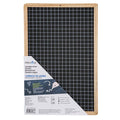 Pryma Lavagna Nera Quadrettata – Cornice in Legno Naturale – Lavagna Didattica per Bambini e Ufficio – Scrittura con Gessetti (20x30 Cm)