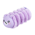PRYMA Astuccio Peluche Kawaii – Design a Bruco Soffice, 25x8cm Viola – Portapenne Creativo e Morbido per Scuola, Cancell