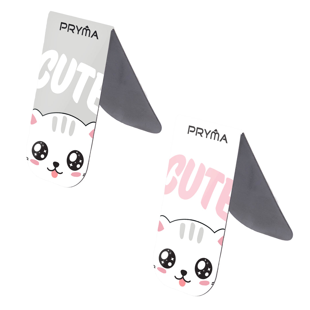 Linea Paw Segnalibri a Calamita (Set da 4 Pezzi) – Gatto "Cute" - Pryma