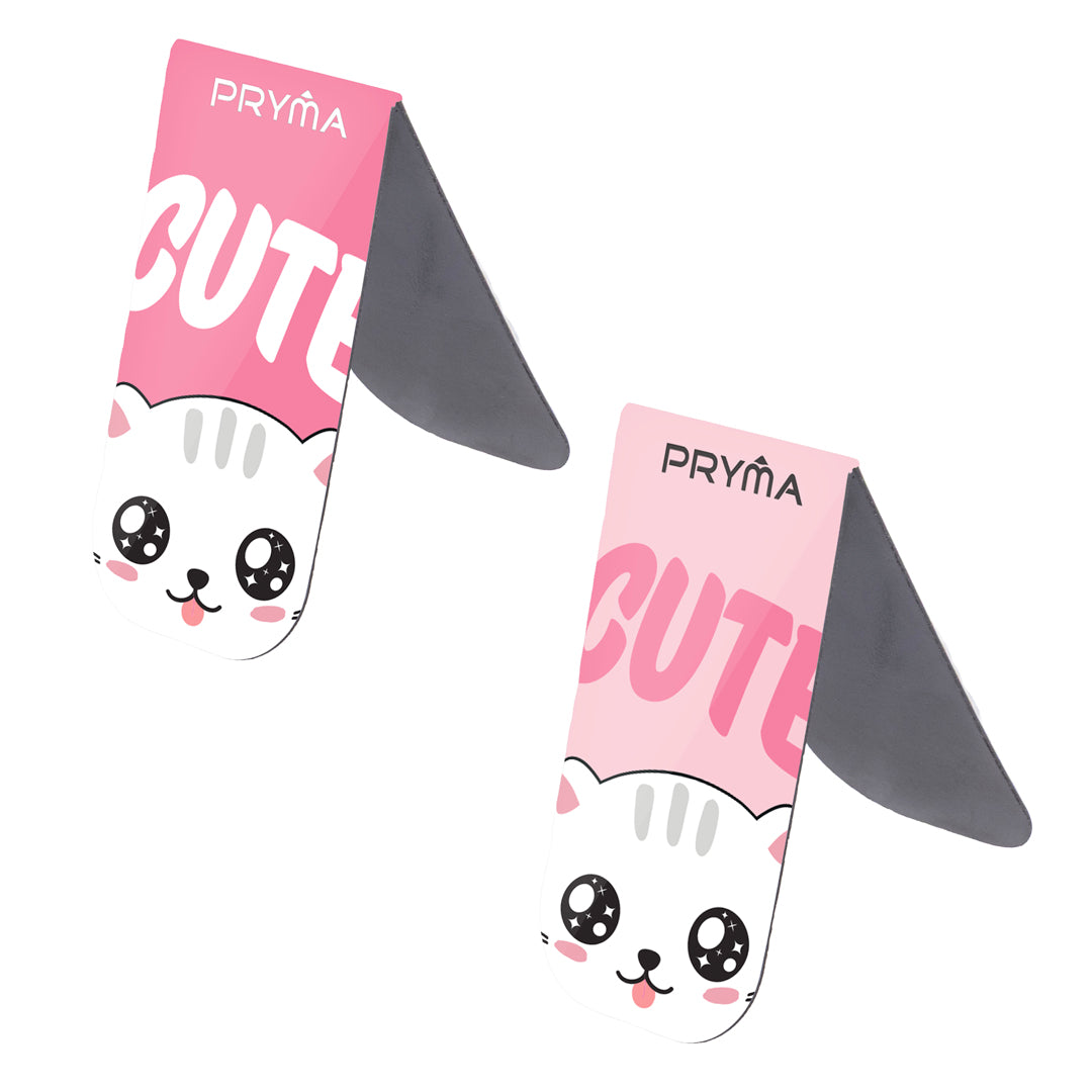 Linea Paw Segnalibri a Calamita (Set da 4 Pezzi) – Gatto "Cute" - Pryma