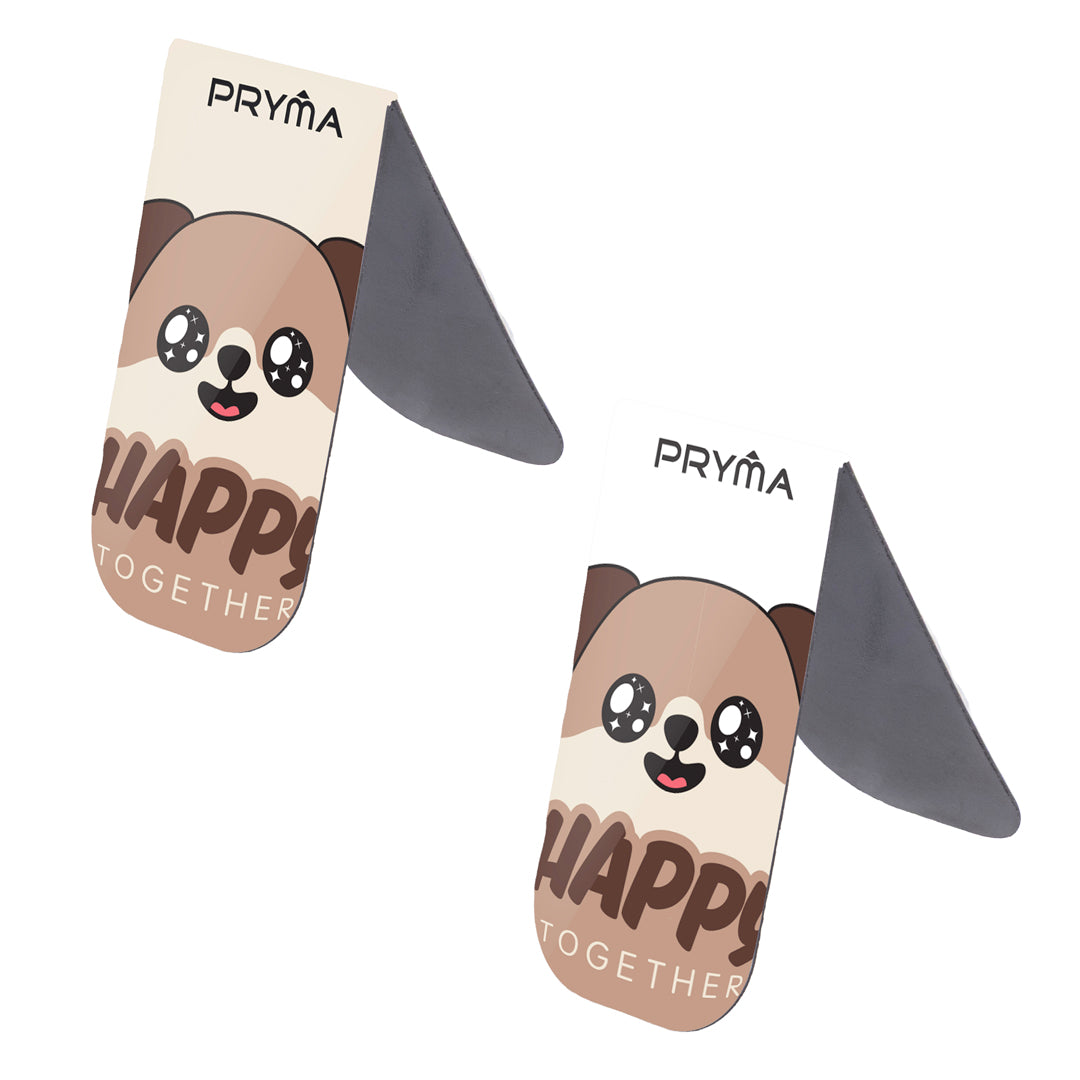 Linea Paw Segnalibri a Calamita (Set da 4 Pezzi) – Cagnolino "Happy Together" - Pryma