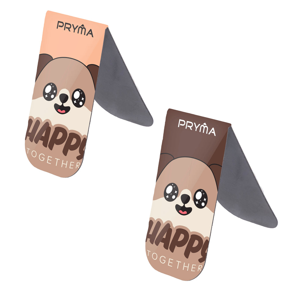 Linea Paw Segnalibri a Calamita (Set da 4 Pezzi) – Cagnolino "Happy Together" - Pryma