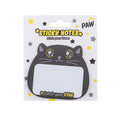 PRYMA Linea Paw Memo Stick Sagomati, 6.6x8cm (30 Fogli) – Blocchetto Note Adesive Adorabile a Tema Gatto Nero "Catch you