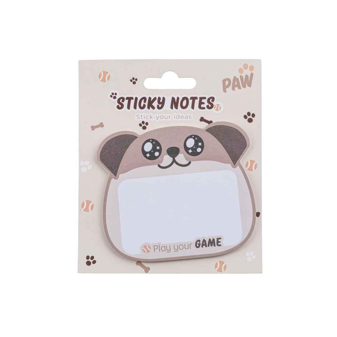 PRYMA Linea Paw Memo Stick Sagomati, 6.6x8cm (30 Fogli) – Blocchetto Note Adesive Adorabile a Tema Gatto Bianco "Show yo