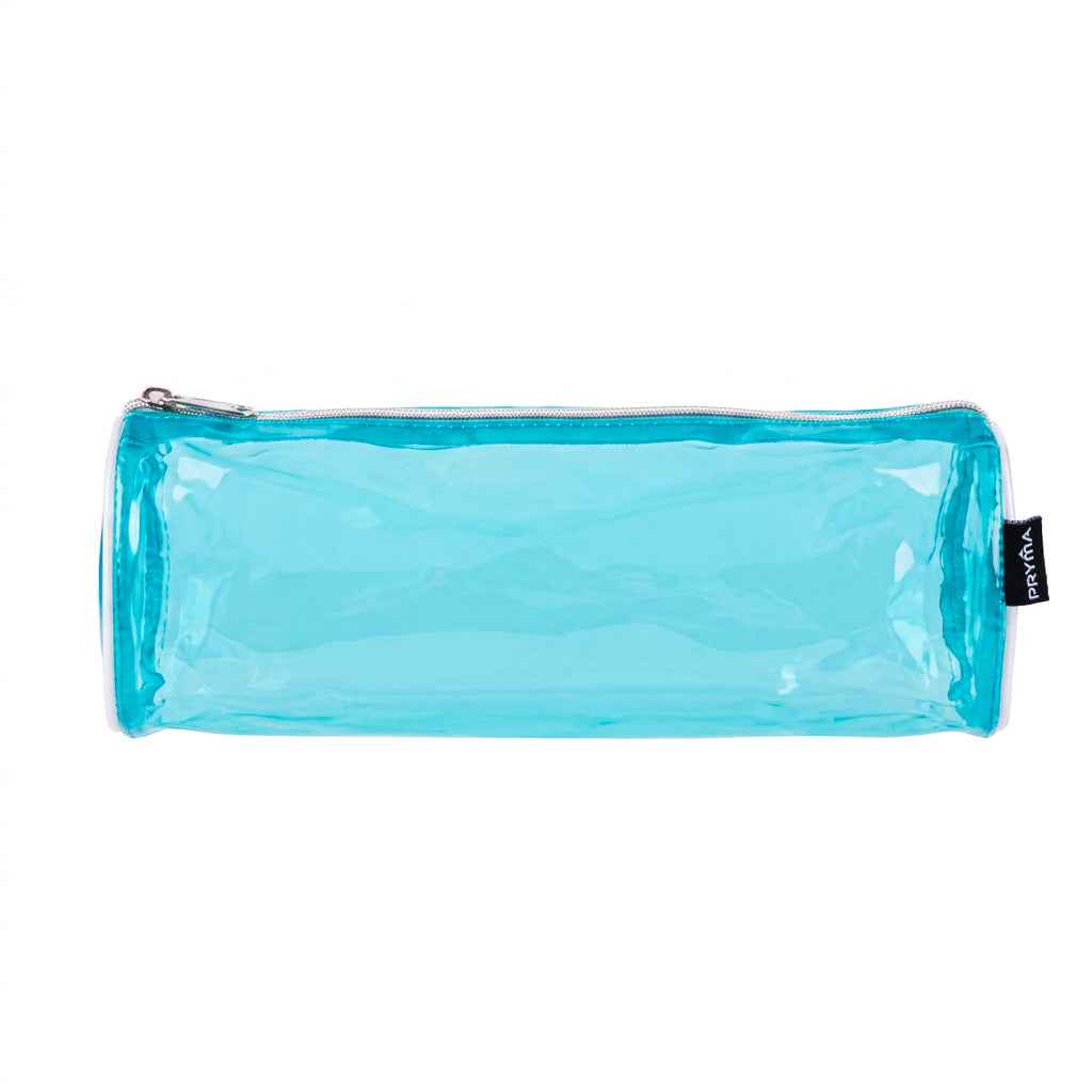 Astuccio in PVC Trasparente Blu – 21x8cm