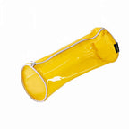 Astuccio in PVC Trasparente Giallo – 21x8cm