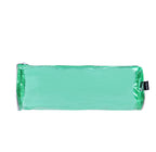 PRYMA Astuccio in PVC Trasparente, 21x8cm Verde – Portapenne Impermeabile e Resistente con Cerniera, Organizer Minimalis