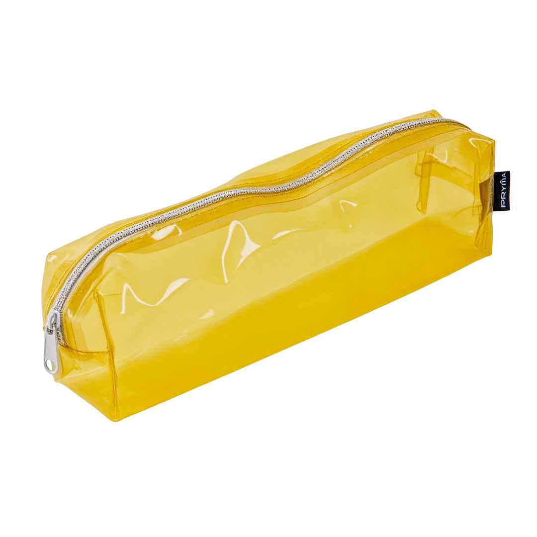 Astuccio in PVC Trasparente Giallo – 20x4.5x4.5cm