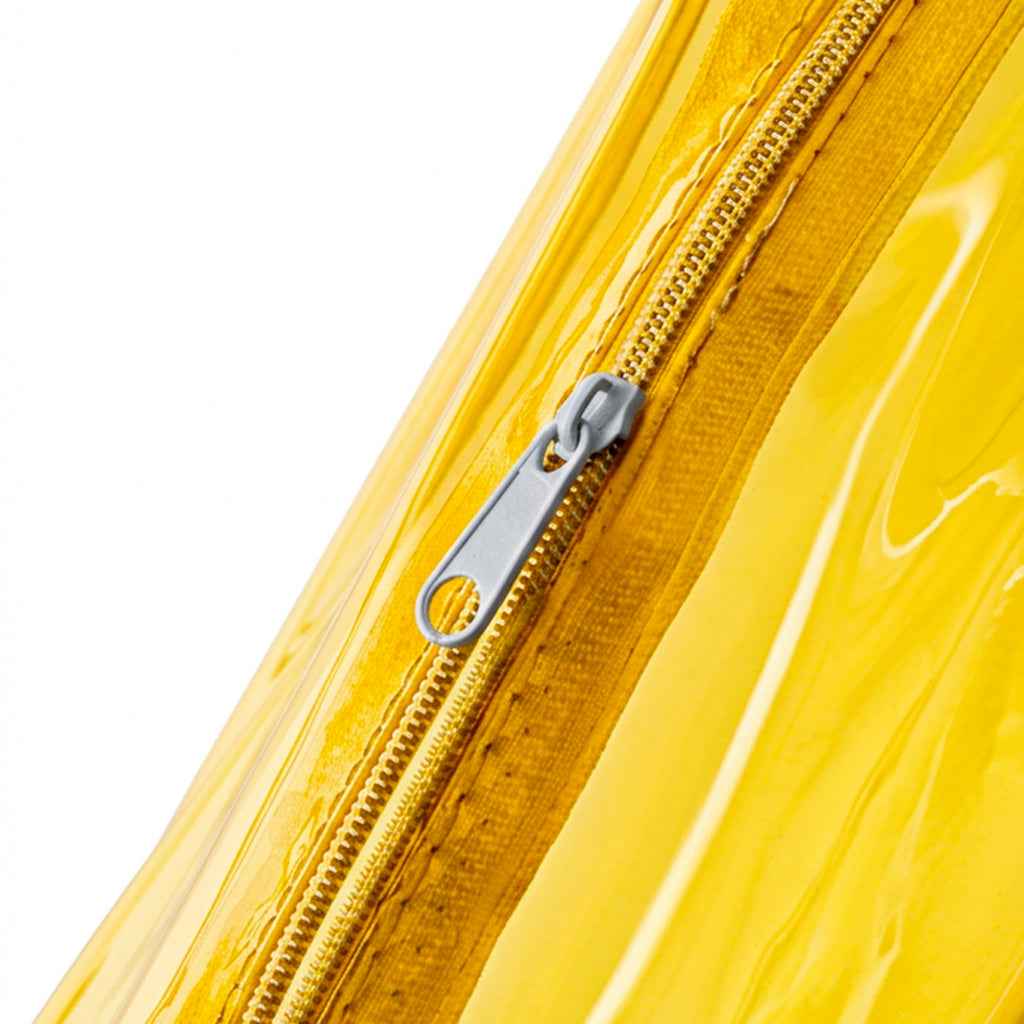 Astuccio in PVC Trasparente Giallo – 20x4.5x4.5cm