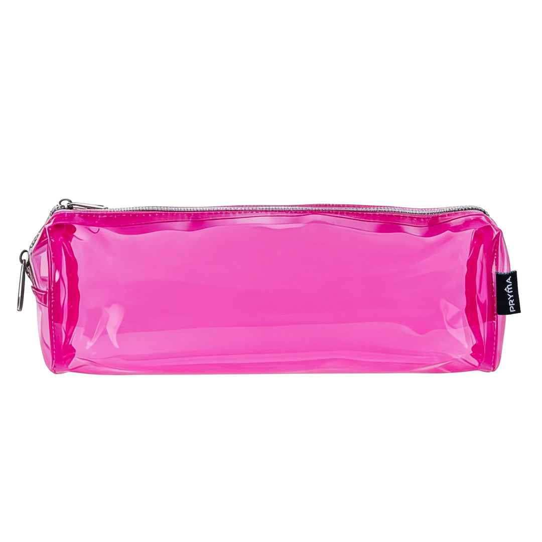 Astuccio in PVC Trasparente Rosa – 20x4.5x4.5cm