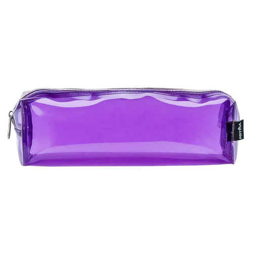 Astuccio in PVC Trasparente Viola – 20x4.5x4.5cm