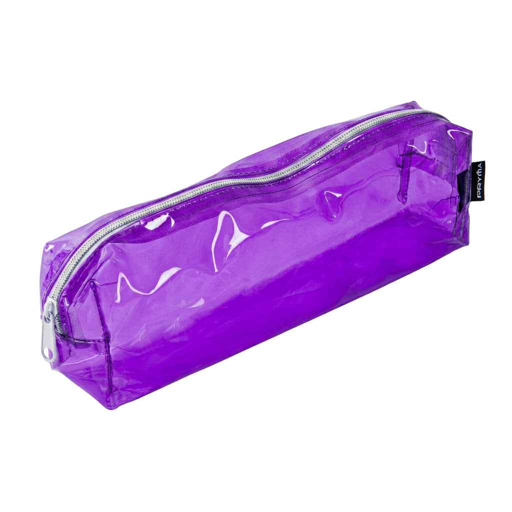 Astuccio in PVC Trasparente Viola – 20x4.5x4.5cm
