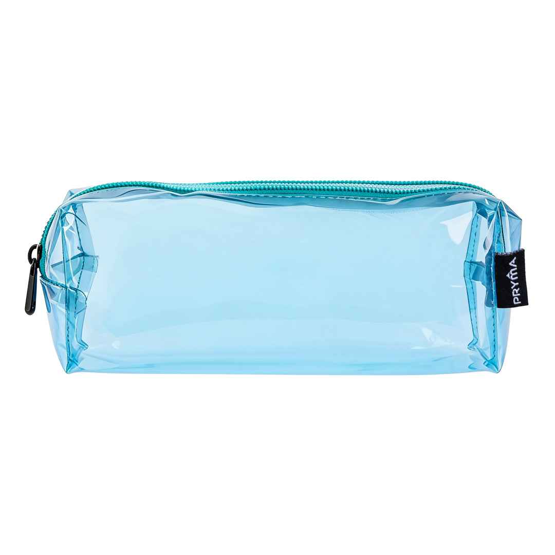 Astuccio in PVC Trasparente Blu – 21x5x7cm