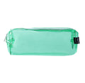 PRYMA Astuccio in PVC Trasparente, 21x5x7cm Verde – Portapenne Impermeabile e Resistente con Cerniera, Organizer Minimal