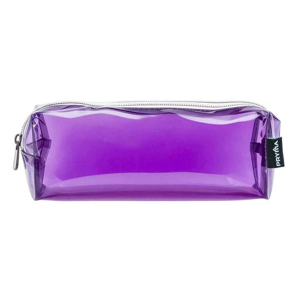 Astuccio in PVC Trasparente Viola – 21x5x7cm