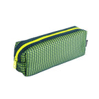 PRYMA Astuccio Slim in Tessuto Mesh Giallo, 21x5x7cm – Portapenne a Rete con Cerniera Fluo, Organizer Traspirante e Resi