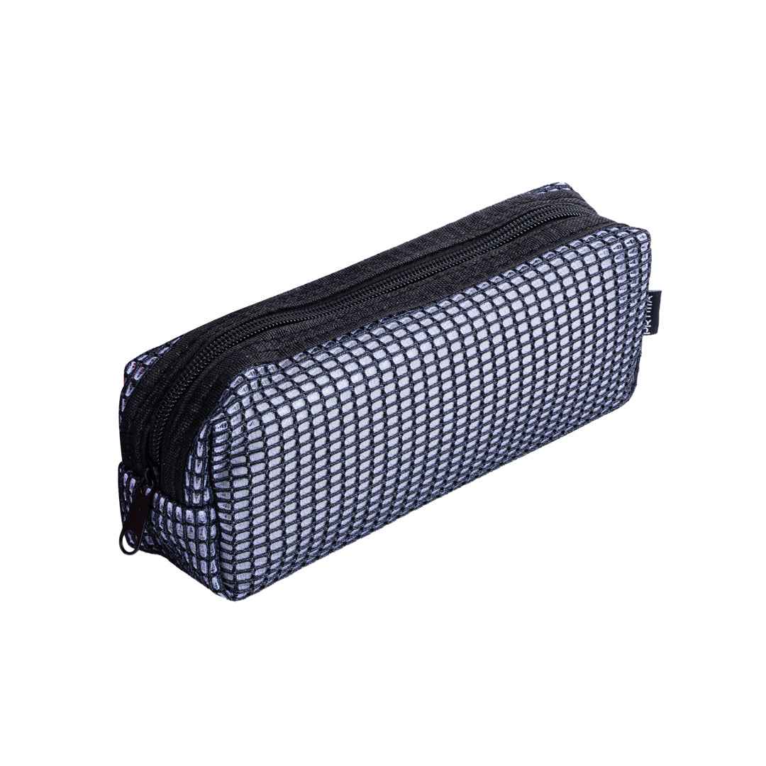 Astuccio Slim in Tessuto Mesh Nero – 21x5x7cm fluo