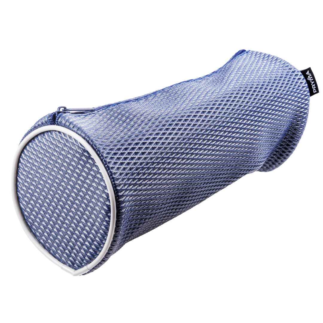 Astuccio Cilindrico in Tessuto Mesh Blu