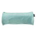 PRYMA Astuccio Cilindrico in Tessuto Mesh Celeste, 22x8cm – Portapenne a Tombolo con Cerniera, Organizer Traspirante e C