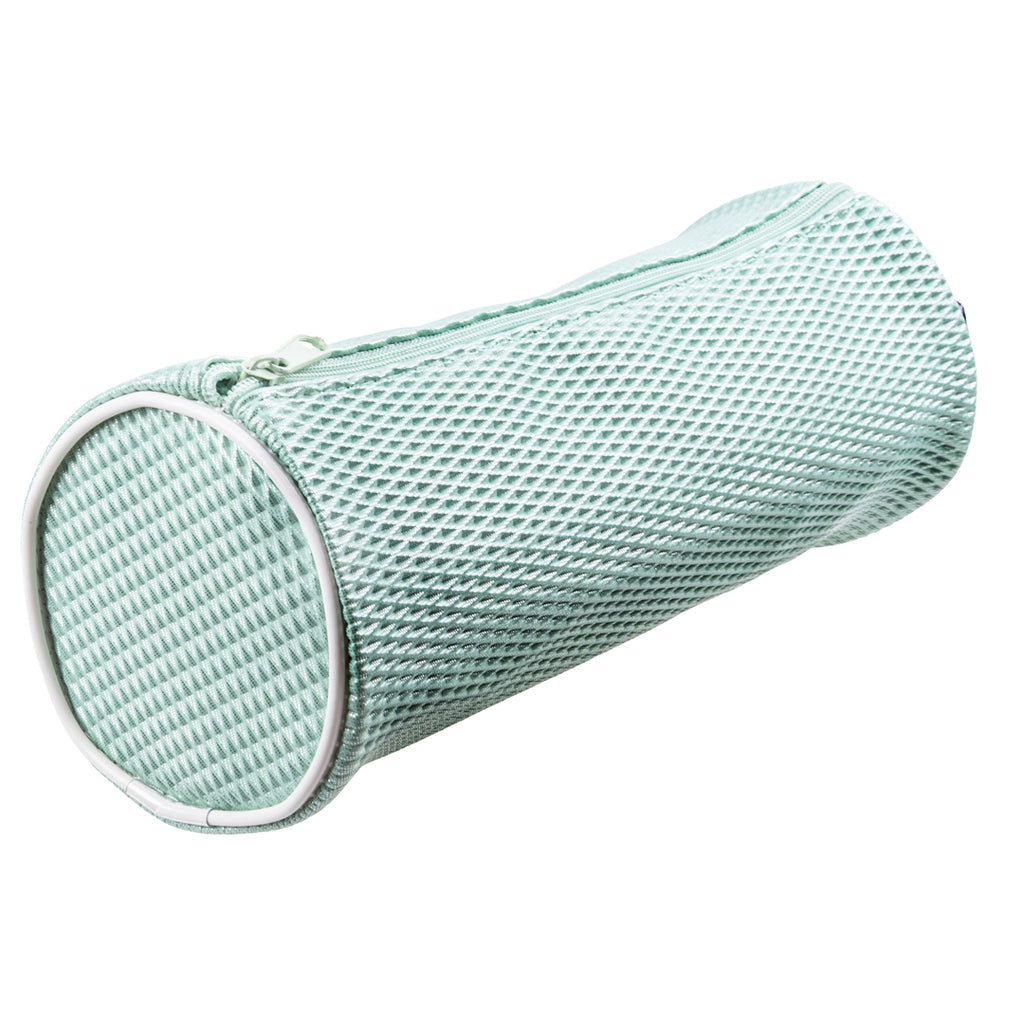 Astuccio Cilindrico in Tessuto Mesh Celeste - Pryma