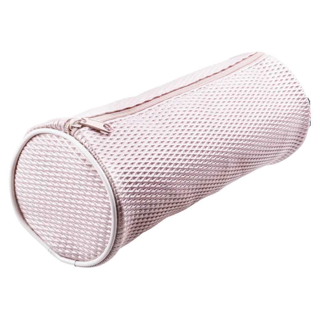 Astuccio Cilindrico in Tessuto Mesh Lilla