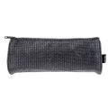 Astuccio Cilindrico in Tessuto Mesh Nero – 22x8cm