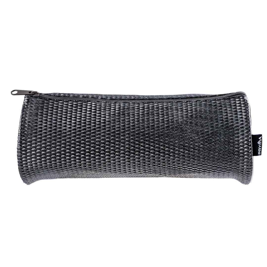 Astuccio Cilindrico in Tessuto Mesh Nero – 22x8cm