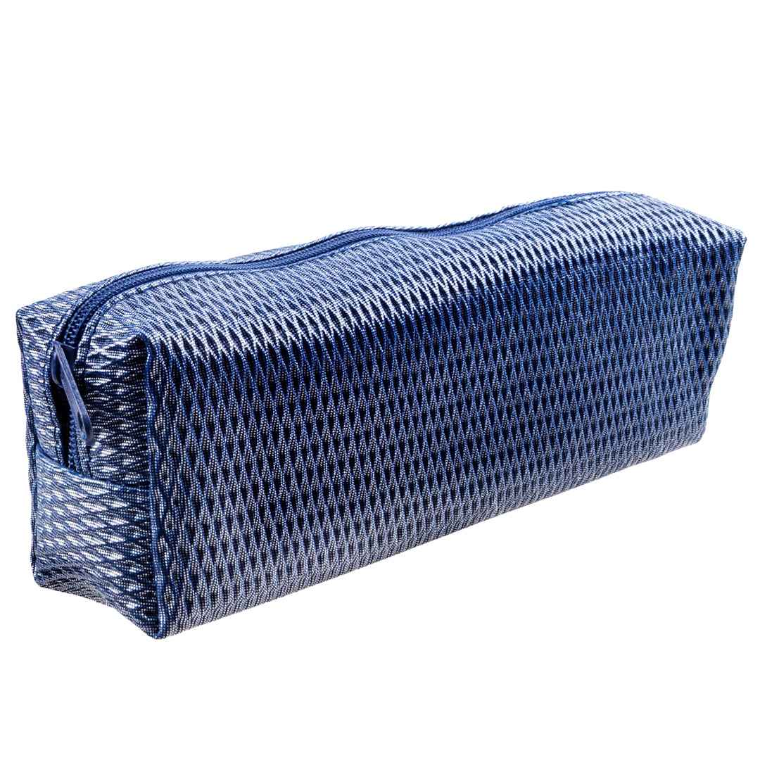 Astuccio Slim in Tessuto Mesh Blu – 20x4.5x4.5cm