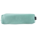 PRYMA Astuccio Slim in Tessuto Mesh Celeste, 20x4.5x4.5cm – Portapenne a Rete con Cerniera, Organizer Traspirante e Resi