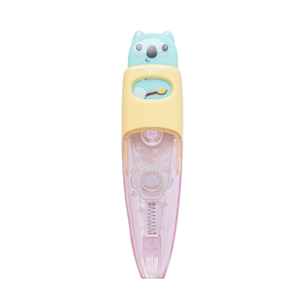 PRYMA Correttore a Nastro Kawaii Azzurro (Koala), 5mm x 6m – Bianchetto a Nastro Compatto e Coprente, Mini Correttore Ro