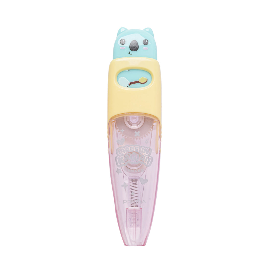PRYMA Correttore a Nastro Kawaii Azzurro (Koala), 5mm x 6m – Bianchetto a Nastro Compatto e Coprente, Mini Correttore Ro