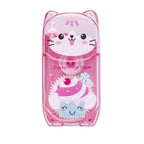 PRYMA Correttore a Nastro Kawaii Rosso (Gattino), 5mm x 5m – Bianchetto a Nastro Compatto e Coprente, Mini Correttore Ro