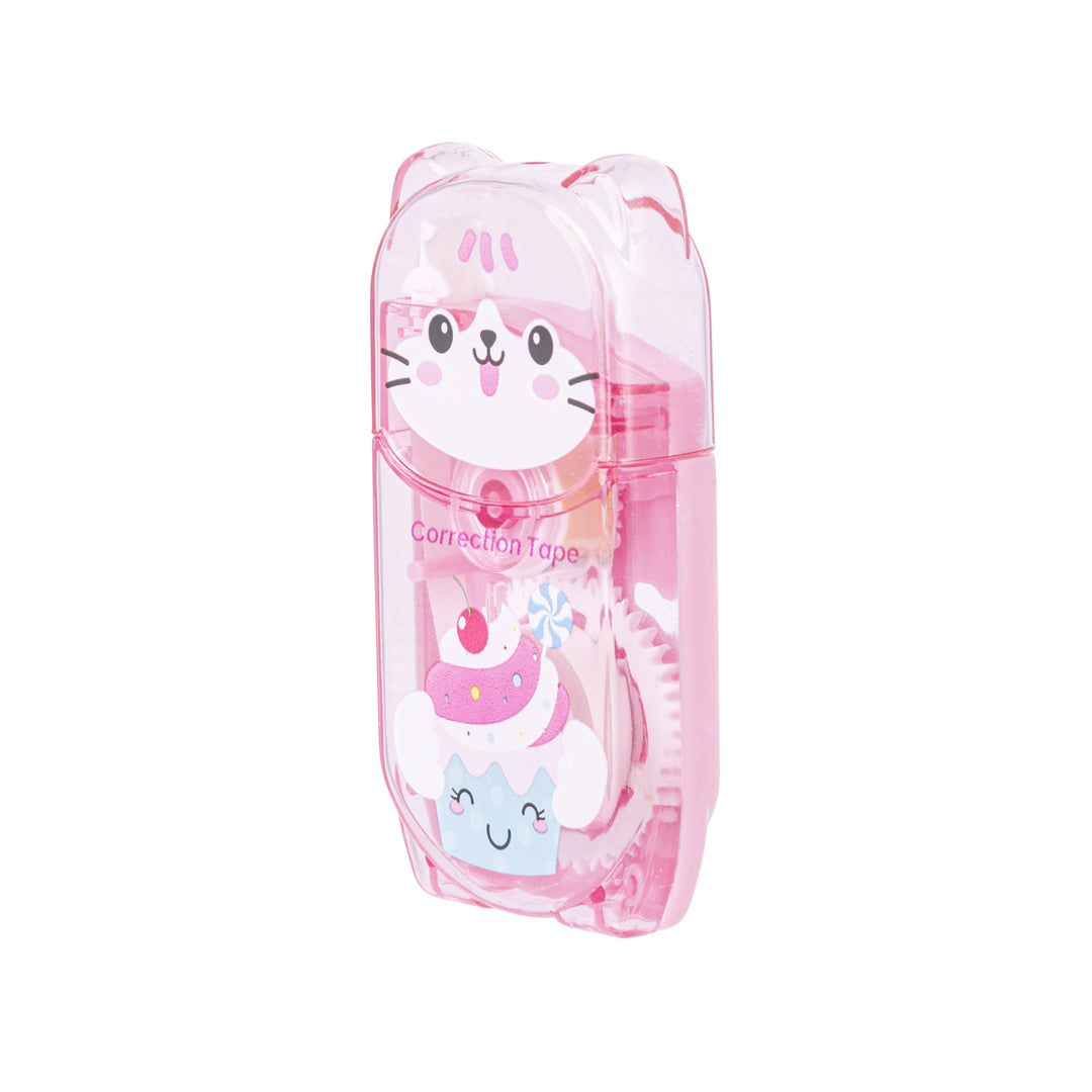 Correttore a Nastro Kawaii Rosso (Gattino), 5mmx5m - Pryma