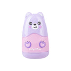 PRYMA Gomma e Temperino 1 Foro Kawaii Lilla (Orsetto) – Set 2-in-1 Doppia Funzione, Gomma per Cancellare con Temperamati