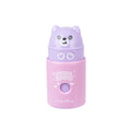 PRYMA Temperino 1 Foro Kawaii Lilla (Orsetto) – Temperamatite Compatto con Serbatoio, Articoli Scolastici Divertenti e C