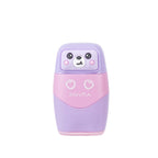 PRYMA Gomma e Temperino 2 Fori Kawaii Lilla (Orsetto) – Set 2-in-1 Doppia Funzione, Gomma per Cancellare con Temperamati