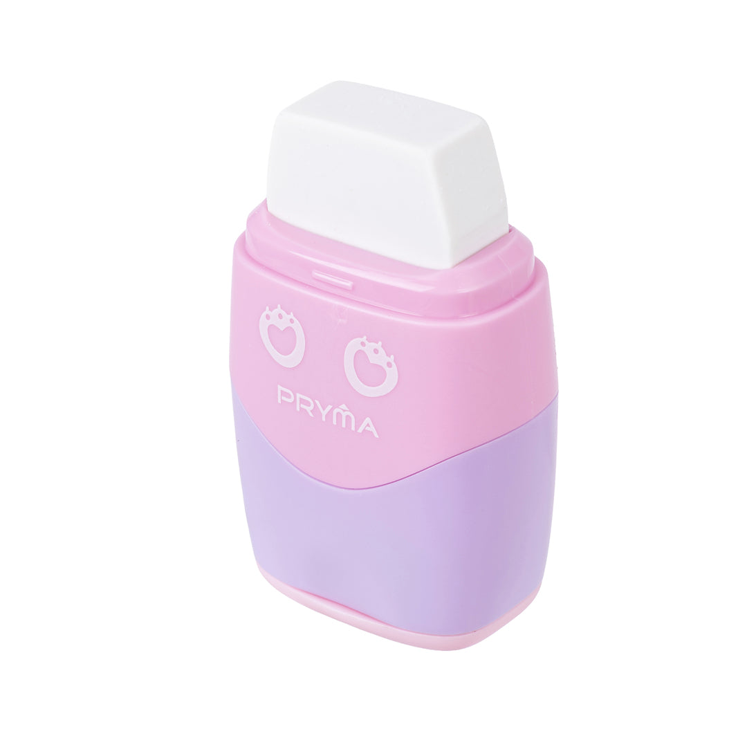 Gomma e Temperino 2 Fori Kawaii Lilla (Orsetto) - Pryma