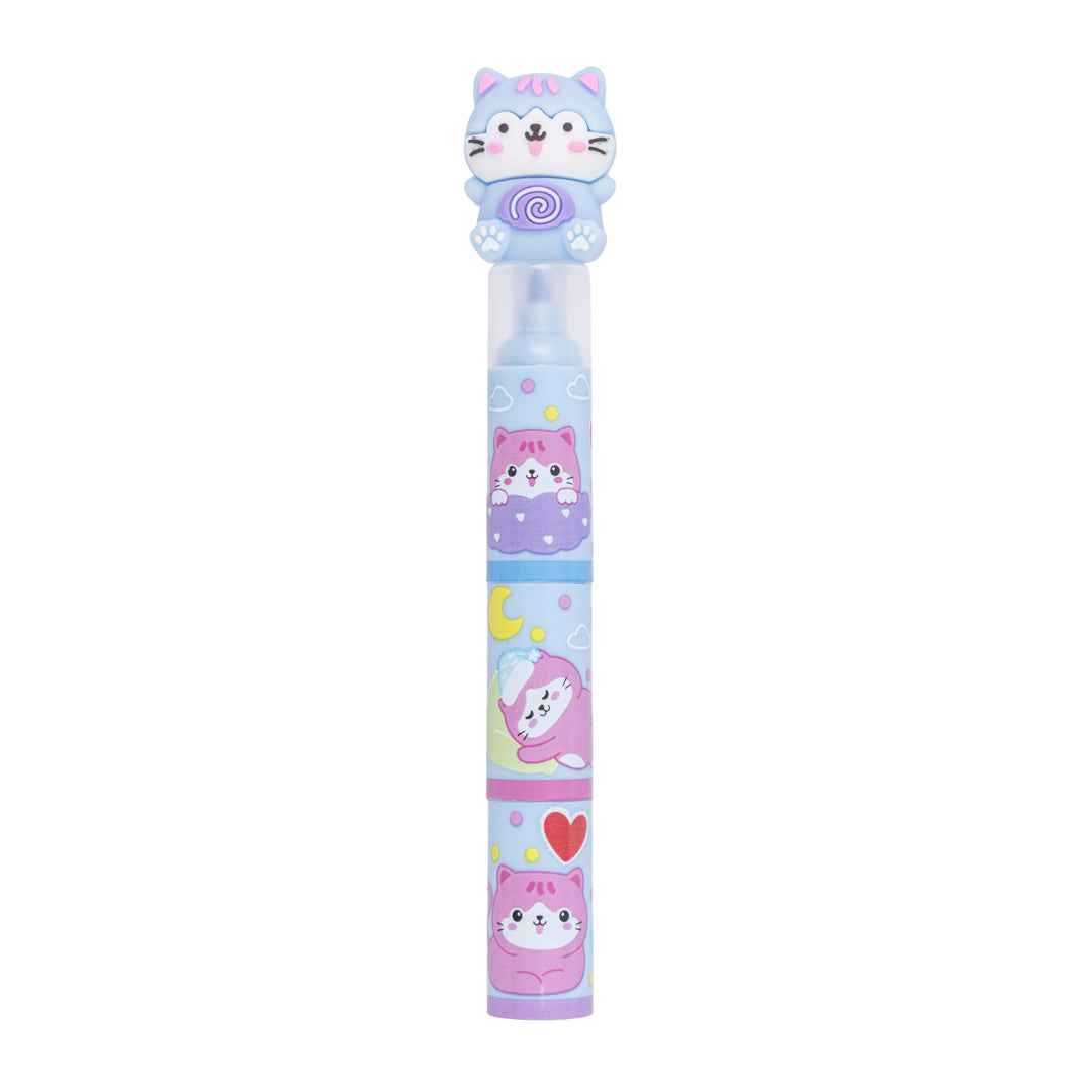 Evidenziatore Kawaii Azzurro (Gattino)