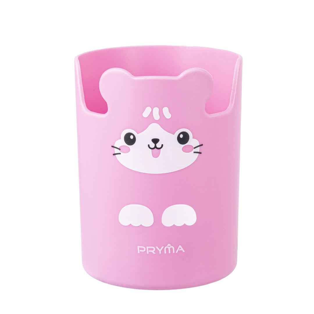 Portapenne da Scrivania Kawaii Rosa (Gattino)