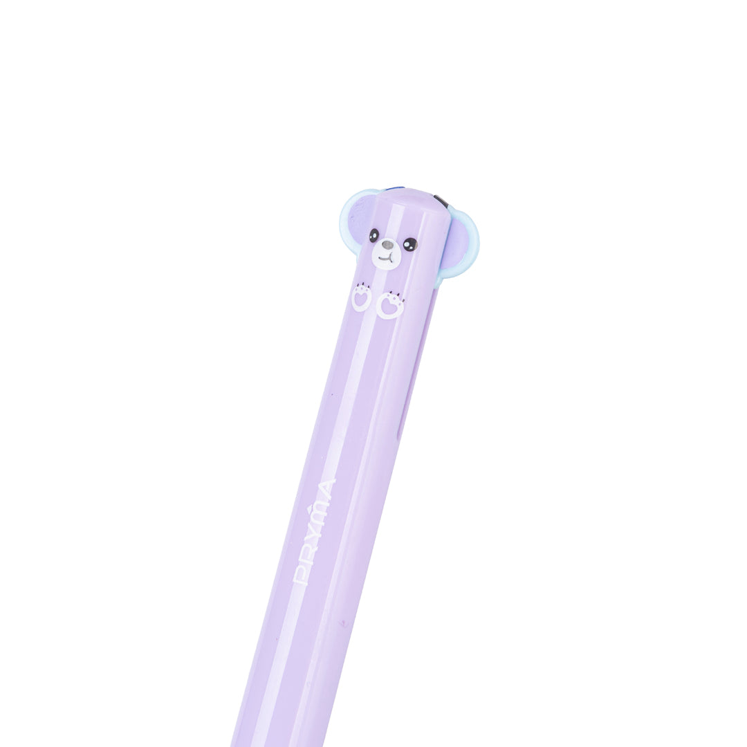 Penna a Sfera Bicolor Kawaii Viola e Azzurro (Orsetto Koala) - Pryma