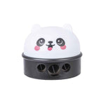 Temperino 3 Fori Kawaii Bianco e Nero (Panda)
