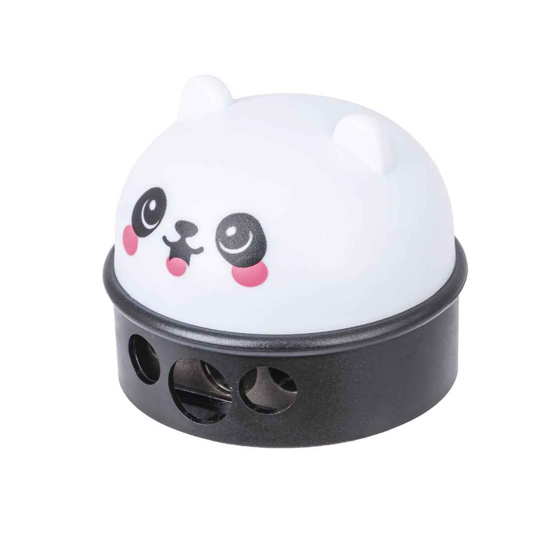 Temperino 3 Fori Kawaii Bianco e Nero (Panda)
