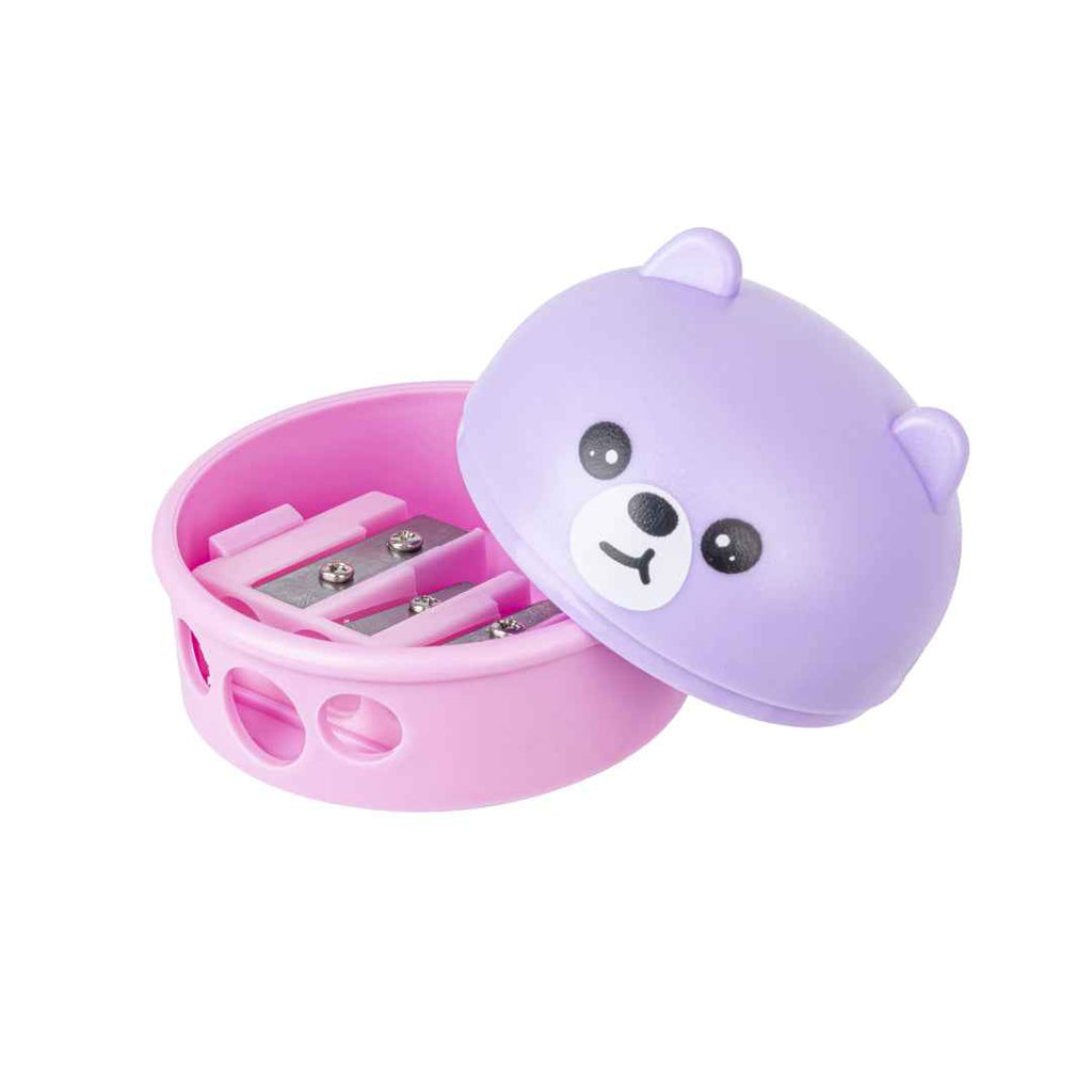 Temperino 3 Fori Kawaii Lilla (Orsetto)