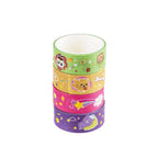 Set 4 Pezzi Nastro Adesivo in Carta Kawaii, 1.5 cmx2 m - Pryma
